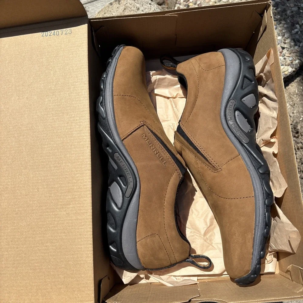 Merrell Men's Jungle Moc Nubuck Waterproof Slip-On Size 13 New In Box
